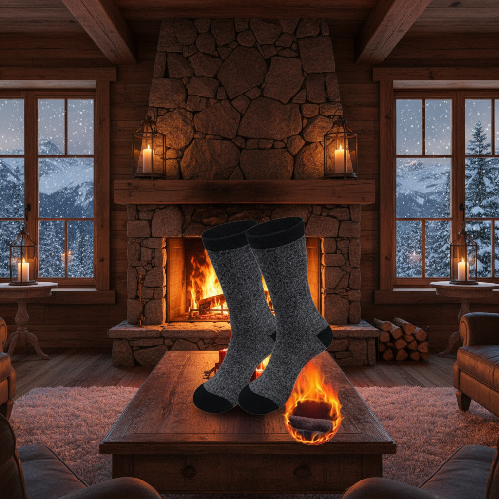 Thermal Heated Socks Premium 6-Pack Winter Collection (Men&