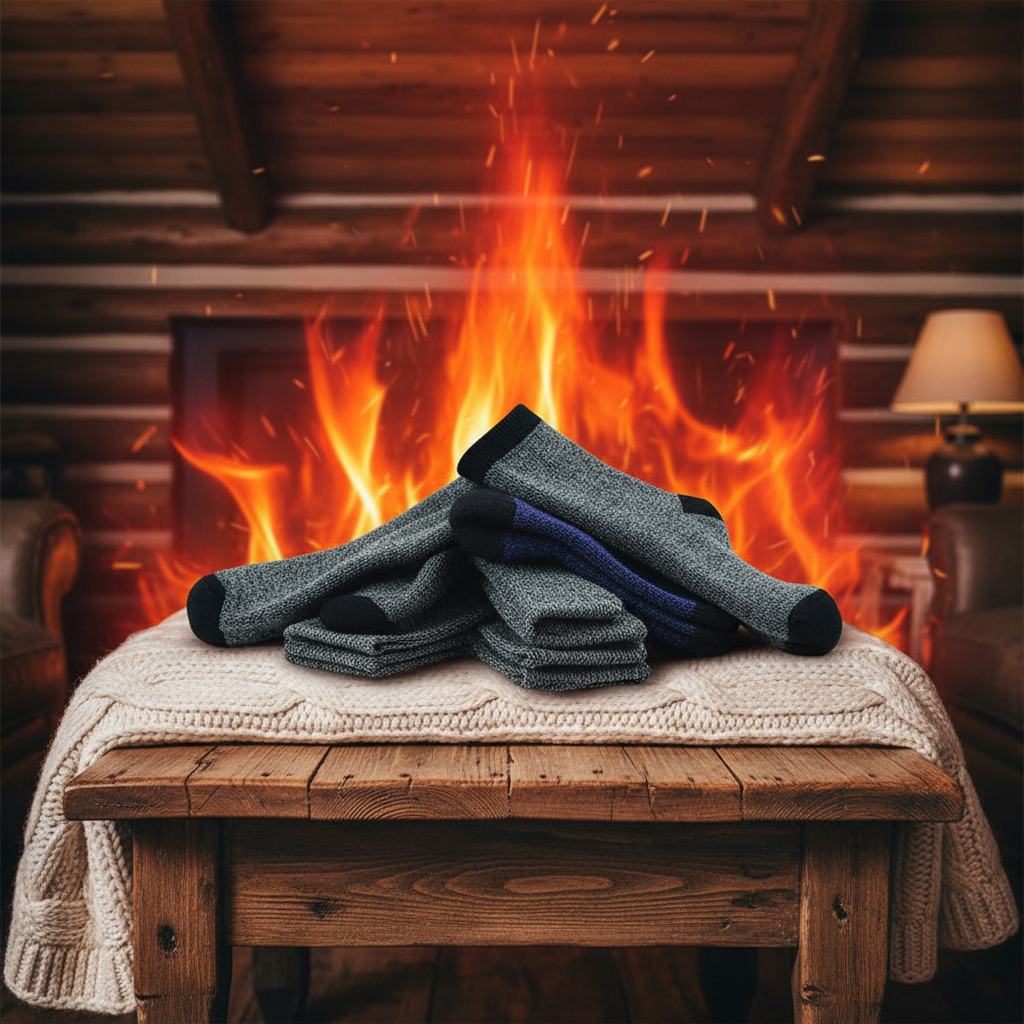 Thermal Heated Socks Premium 6-Pack Winter Collection (Men&
