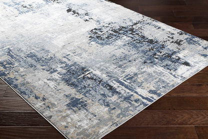 Campsall Gray&amp;Blue Abstract Area Rug