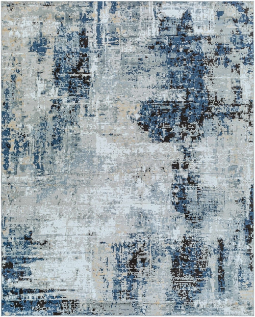 Campsall Gray&amp;Blue Abstract Area Rug