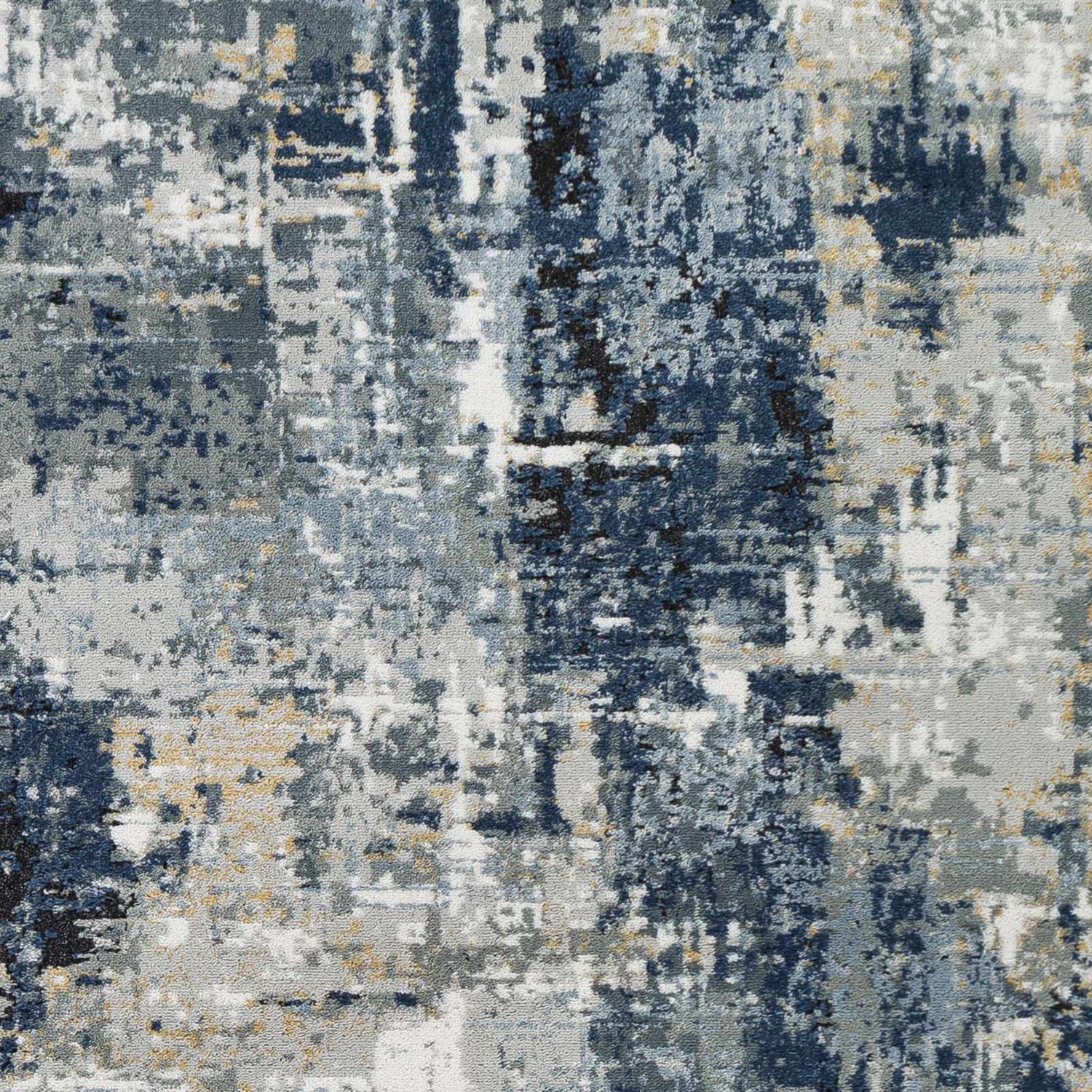 Campsall Gray&amp;Blue Abstract Area Rug