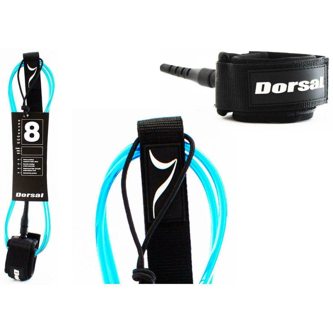 DORSAL Surf Leash for Surfboard Longboard SUP Leg Rope
