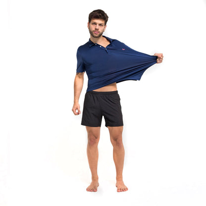 Navy &amp; Flamingo - Golf Polo