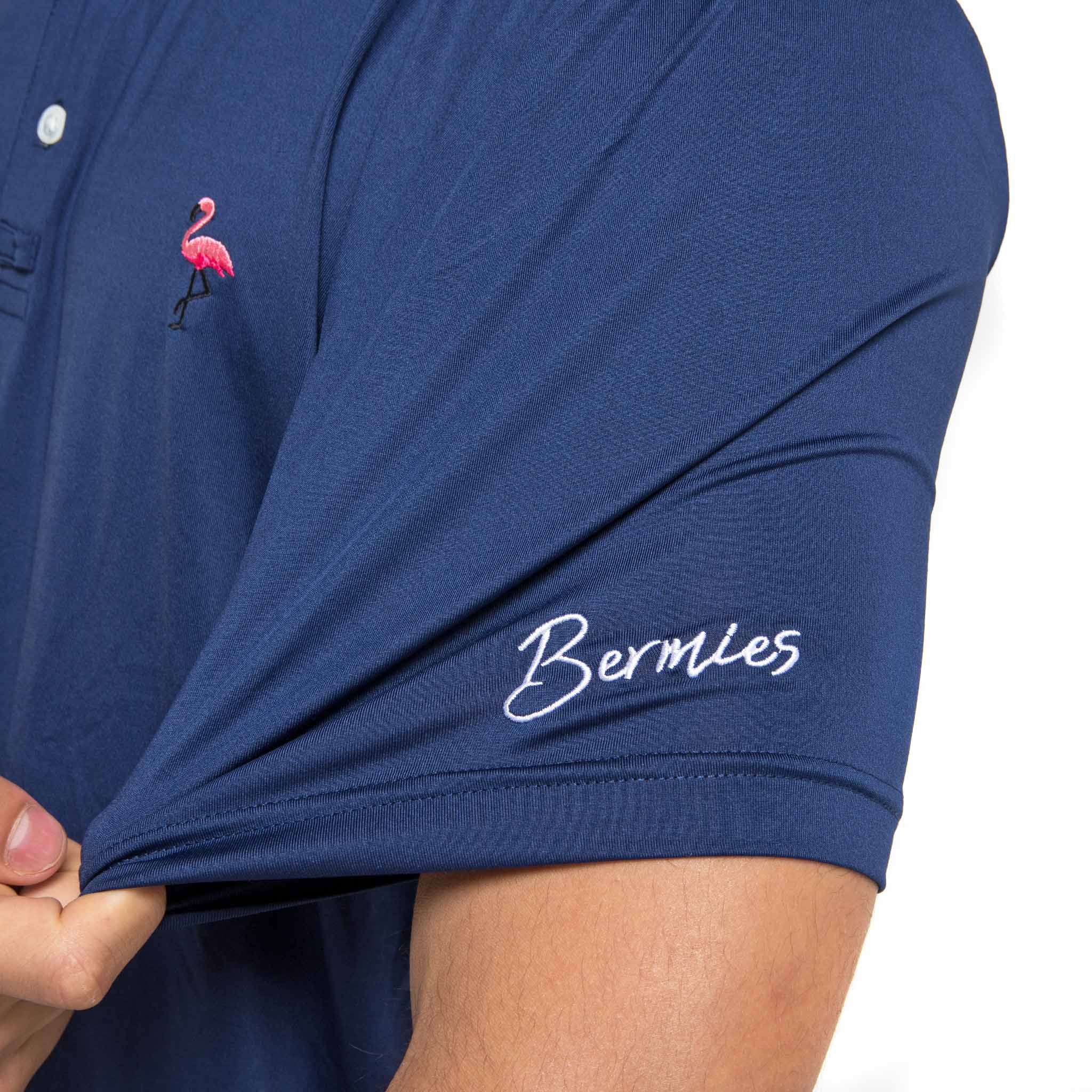 Navy &amp; Flamingo - Golf Polo