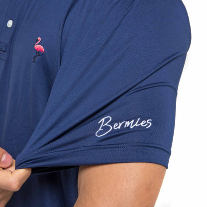 Navy &amp; Flamingo - Golf Polo