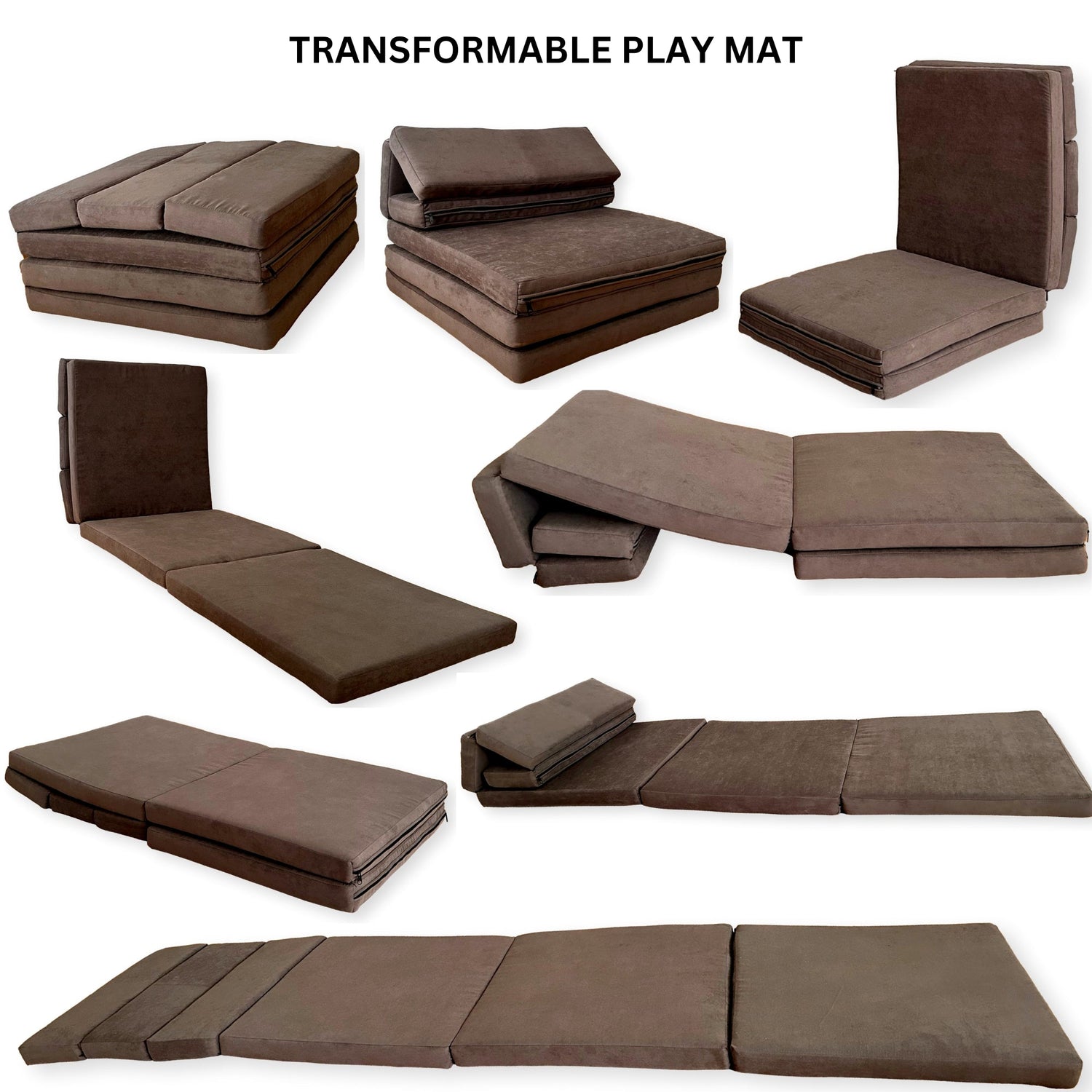 Transformable Kids Play Mat and Couch for Playtime and Relaxation