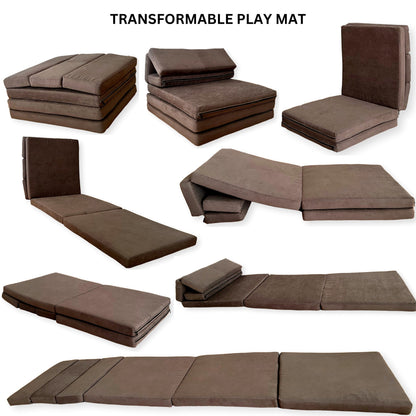 Transformable Kids Play Mat and Couch for Playtime and Relaxation
