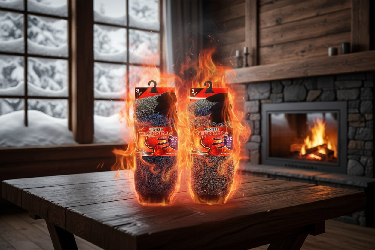 Thermal Heated Socks Premium 6-Pack Winter Collection (Men&