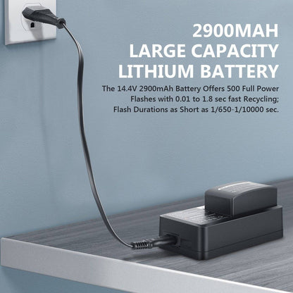 VISION2 200Ws 2.4G TTL Flash Strobe For Sony DSLR Cameras,1/8000 HSS