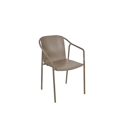 Set of 4 Patio Dining aluminum Armchair - Rod - Commercial grade -