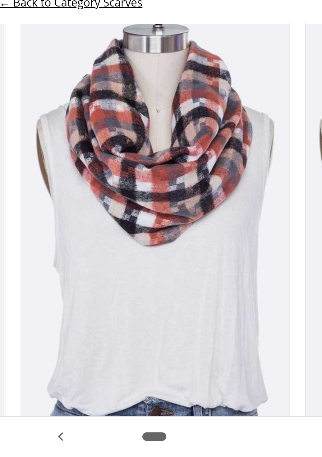 Mixed Plaid Infinity Scarf