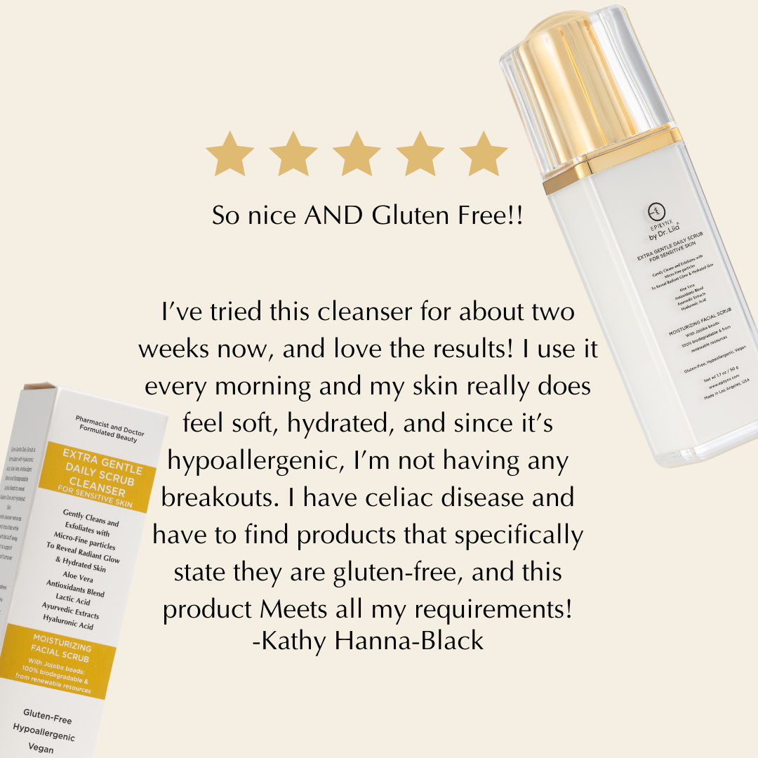 Gentle Exfoliating Face Scrub – Hyaluronic Acid, Aloe Vera &amp;