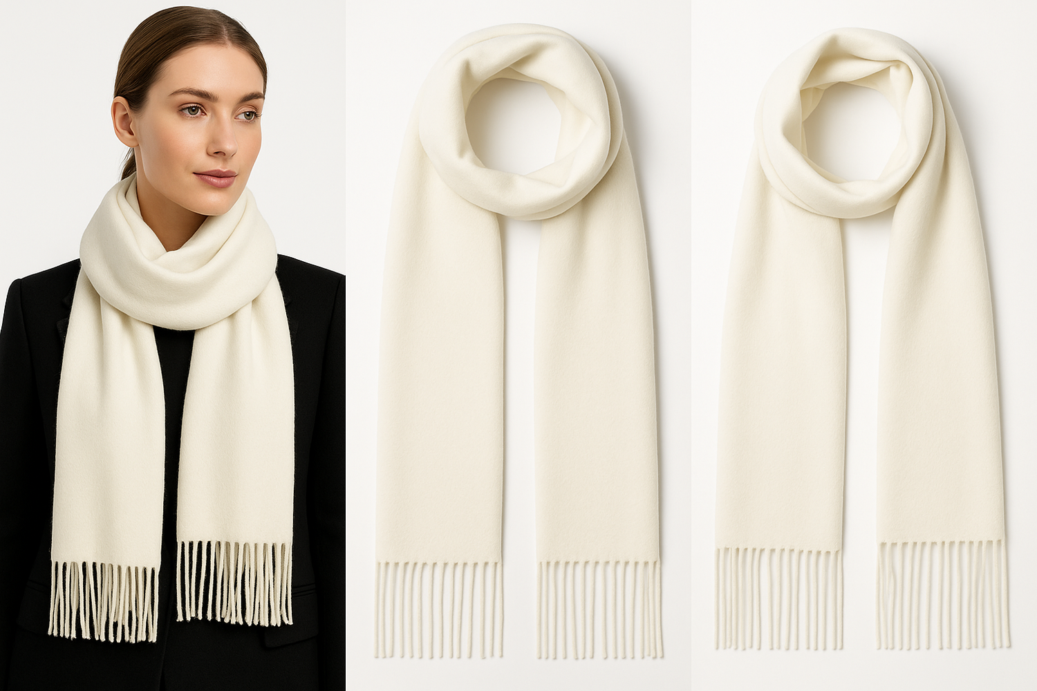 Orange Pashmina Winter Scarf 6 Ft Long